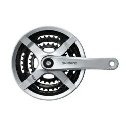 Shimano TOURNEY FC-TY501 Crankset, 3 X 6-/7-/8-Speed (48-38-28 Teeth)