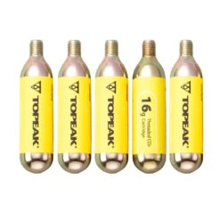 Topeak CO2 Cartridges 16g Threaded, 5 Pack